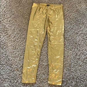 Gold leggings
